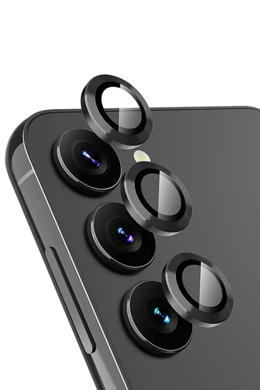 Samsung Galaxy A24 4G Valdez Metal Kamera Lens - Siyah-(5796) - t