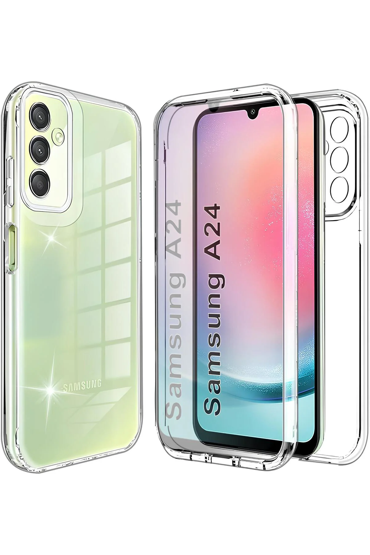 Samsung Galaxy A24 Çift Taraflı Silikon Kılıf