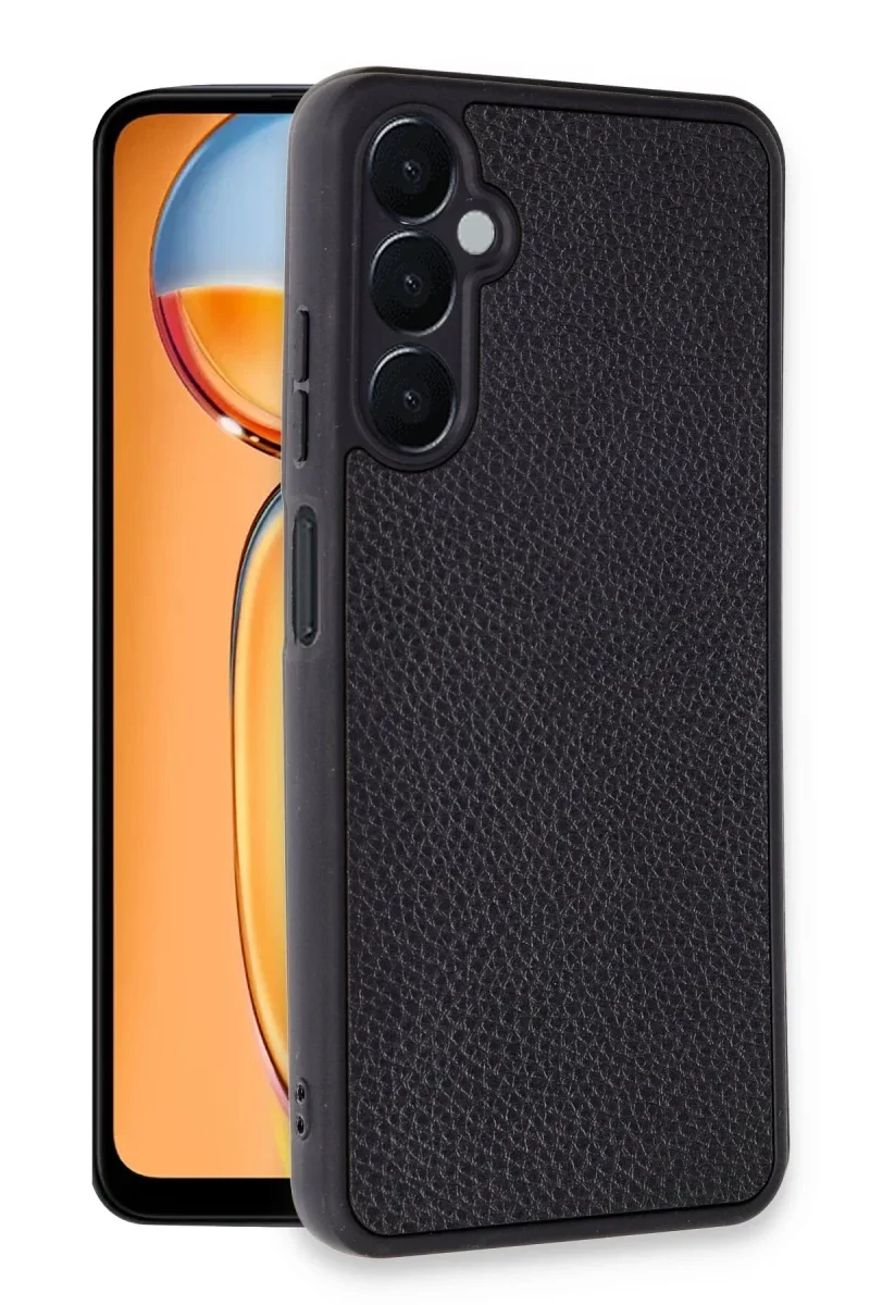 Samsung Galaxy A25 5G Kılıf Aras Deri Kapak - Siyah Samsung Galaxy A25 5G Kılıf Aras Deri Kapak - Siyah