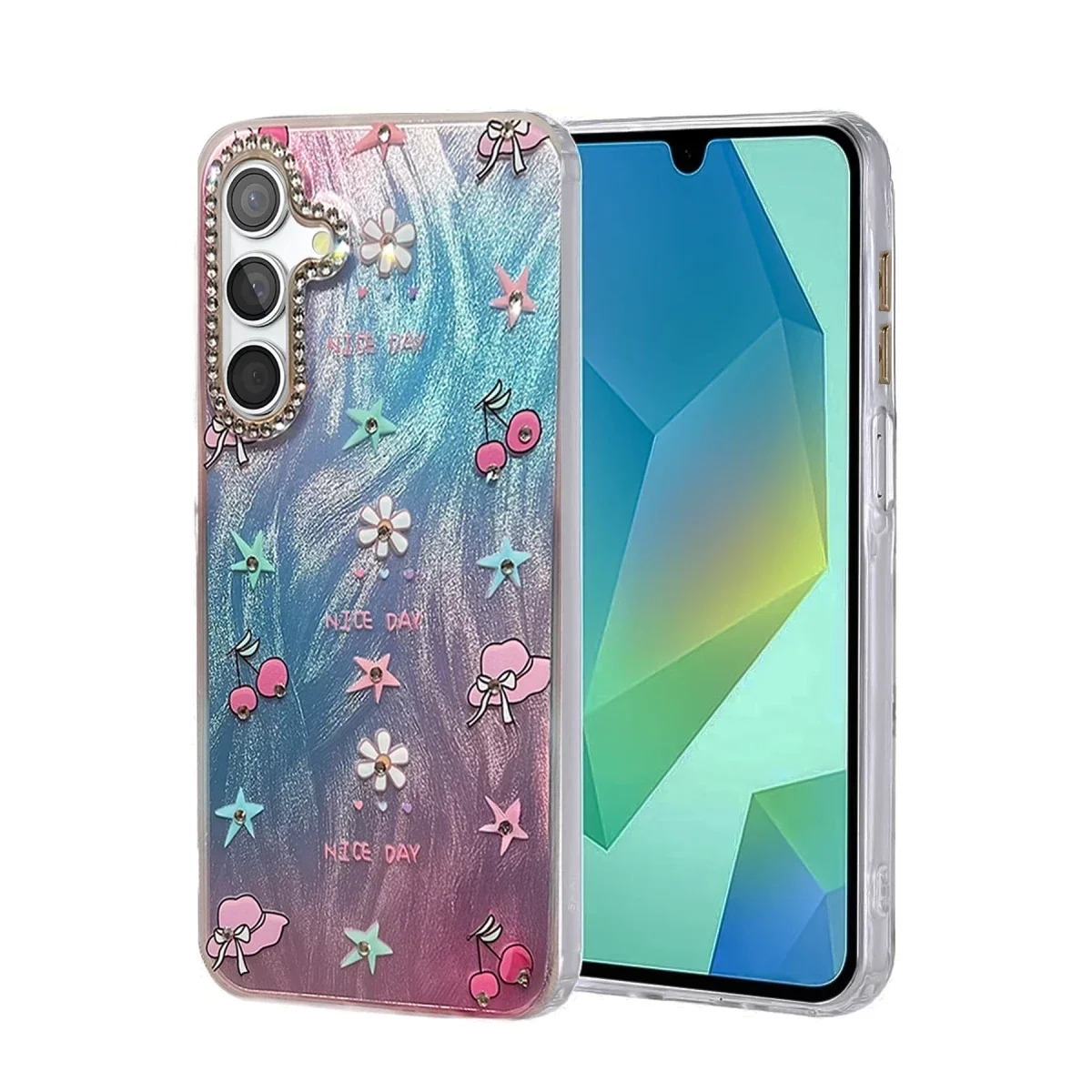 Samsung Galaxy A25 5G Kılıf Blade Aynalı Desenli Kapak - Desen 4
