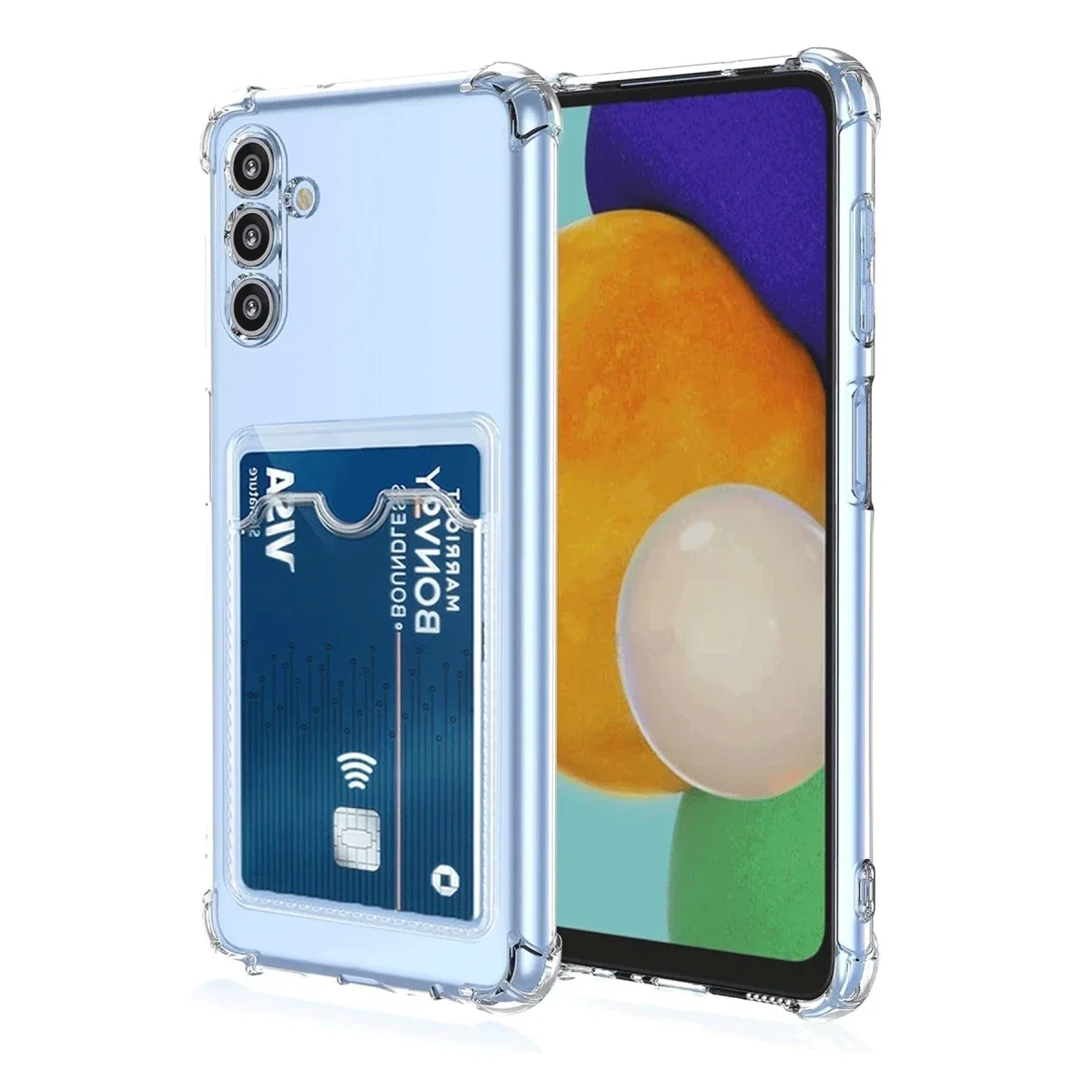 Samsung Galaxy A26 Kılıf Kart Şeffaf Silikon - Şeffaf Samsung Galaxy A26 Kılıf Kart Şeffaf Silikon - Şeffaf
