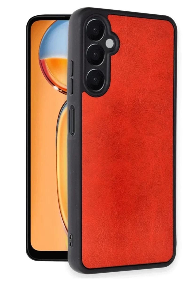 Samsung Galaxy A26 Kılıf Aras Deri Kapak - Kırmızı Samsung Galaxy A26 Kılıf Aras Deri Kapak - Kırmızı