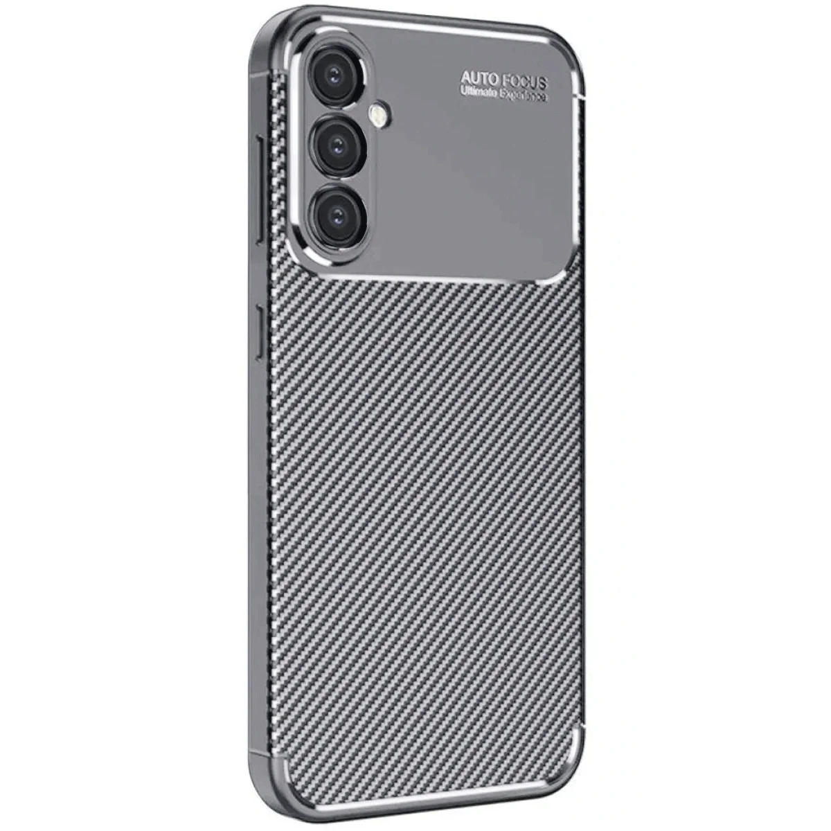 Samsung Galaxy A26 Kılıf Auto Focus Karbon Kapak - Gri