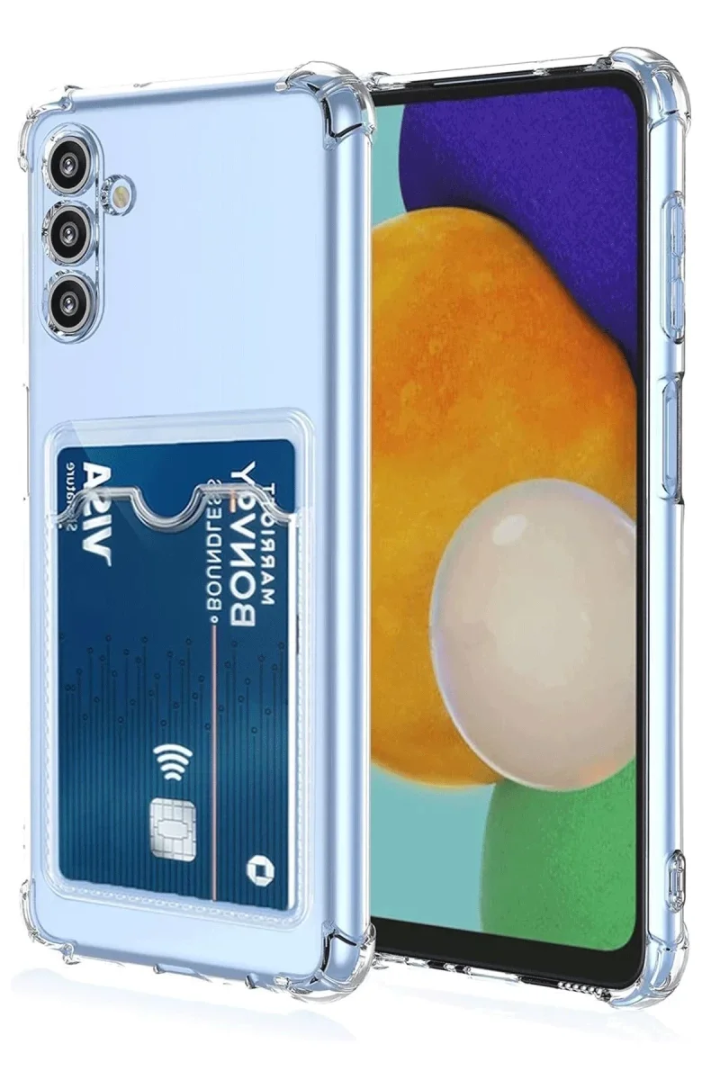 Samsung Galaxy A26 Kılıf Kart Şeffaf Silikon - Şeffaf Samsung Galaxy A26 Kılıf Kart Şeffaf Silikon - Şeffaf