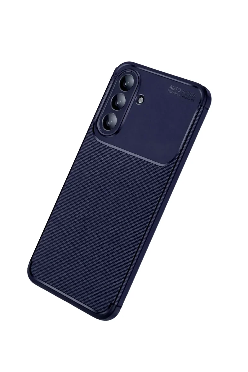 Samsung Galaxy A27 5G Auto Focus Karbon Kapak - Lacivert Samsung Galaxy A27 5G Auto Focus Karbon Kapak - Lacivert
