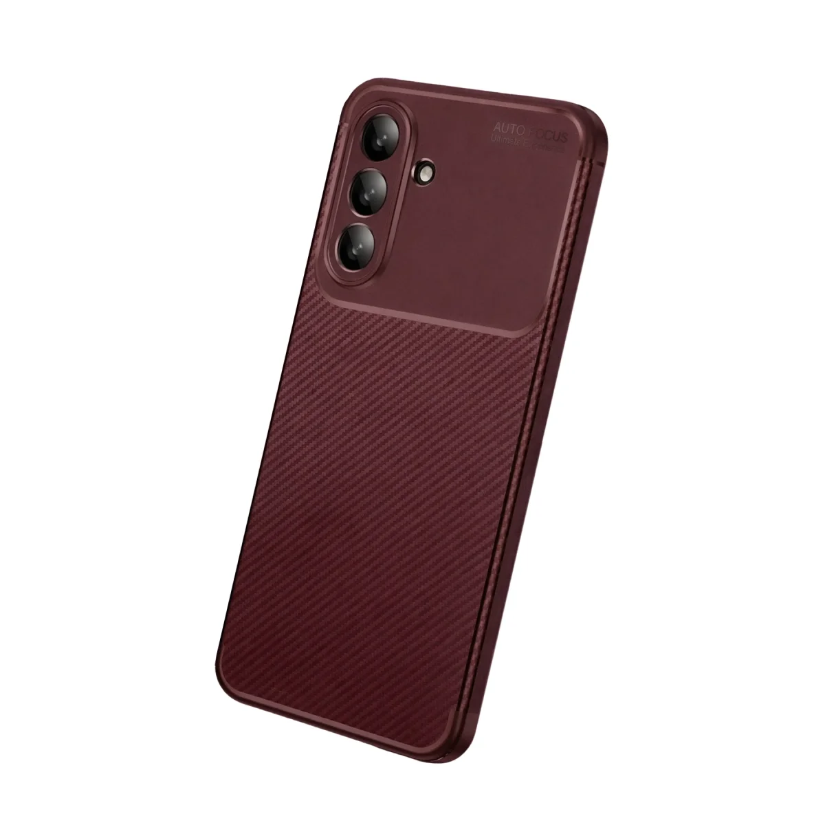 Samsung Galaxy A27 5g Auto Focus Karbon Kapak - Bordo Samsung Galaxy A27 5g Auto Focus Karbon Kapak - Bordo