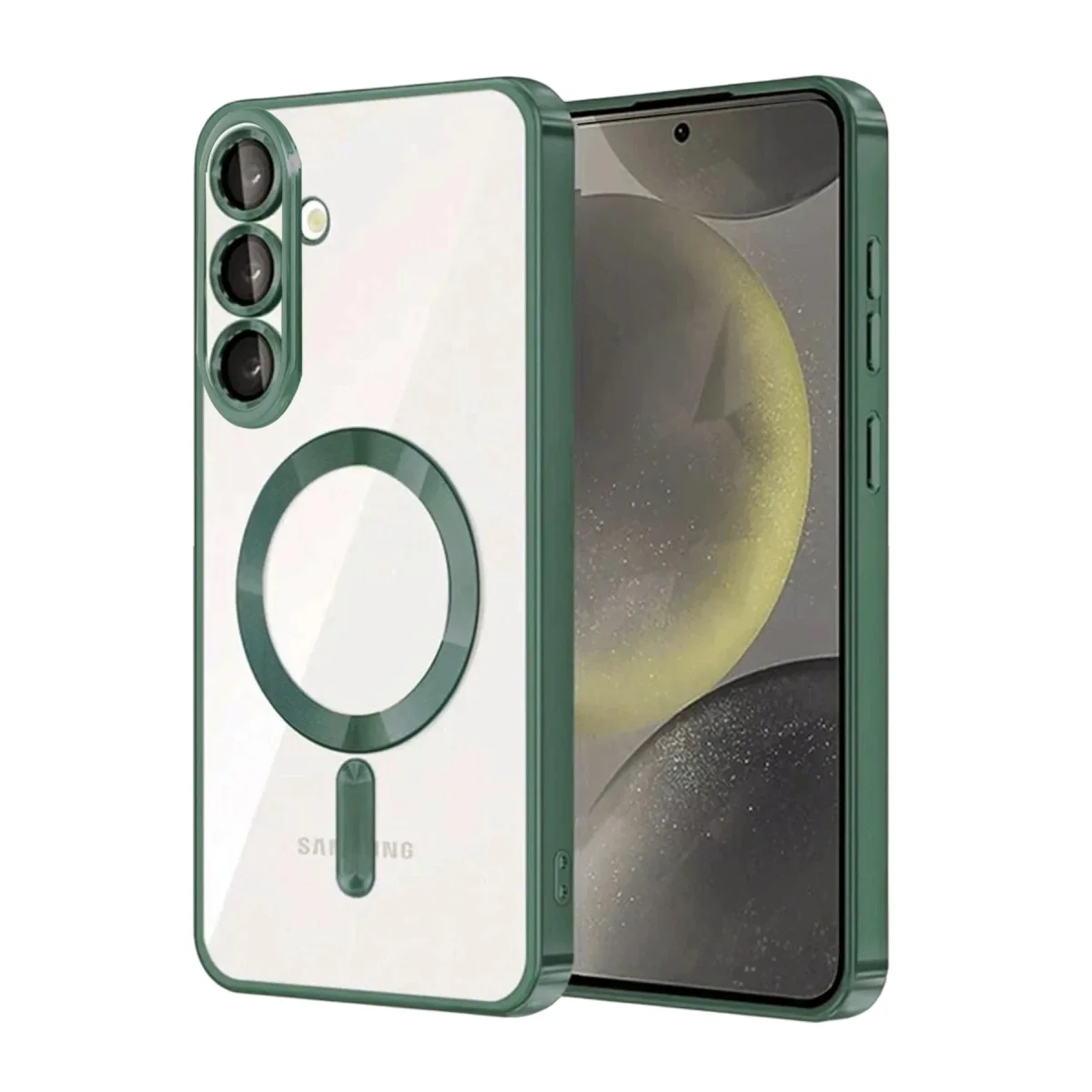 Samsung Galaxy A27 5g Kross Magneticsafe Kapak - Koyu Yeşil Samsung Galaxy A27 5g Kross Magneticsafe Kapak - Koyu Yeşil