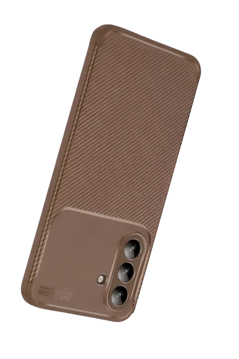 Samsung Galaxy A27 5G Auto Focus Karbon Kapak - Kahverengi