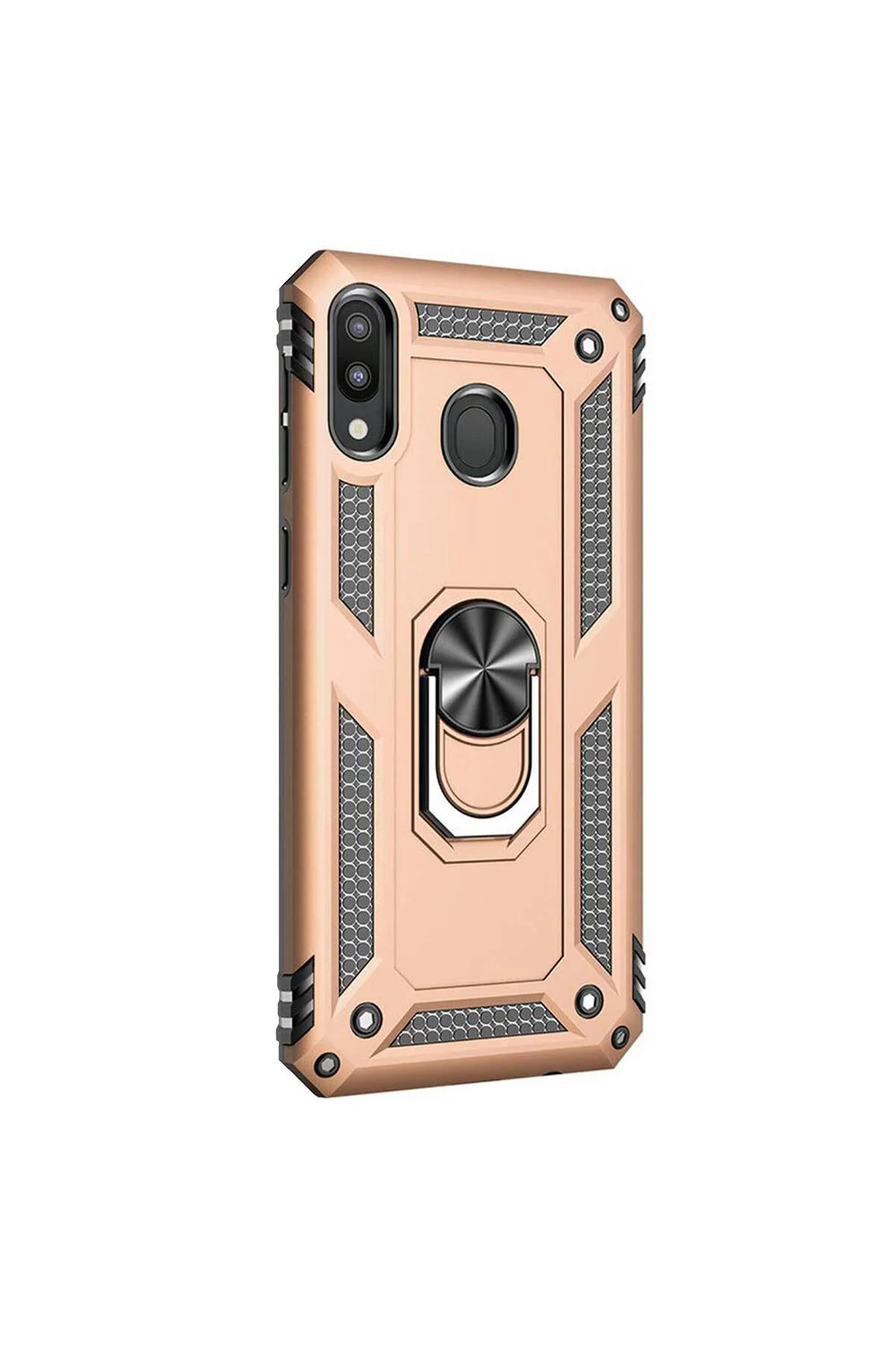 Samsung Galaxy A30 (A305F) Yüzüklü Tank Kılıf Lacivert