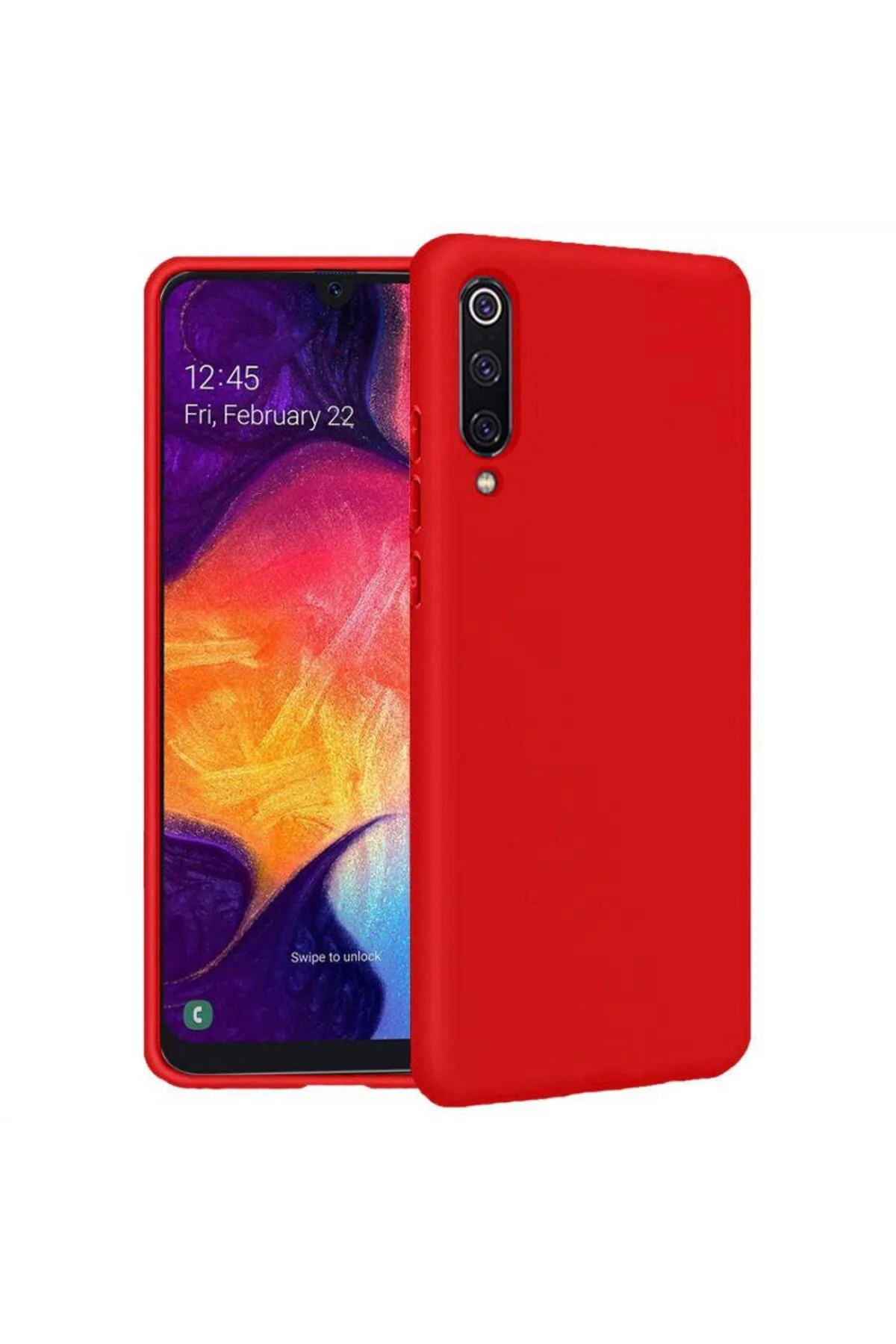 Samsung Galaxy A30S İçi Kadife Silikon Kılıf Turunu