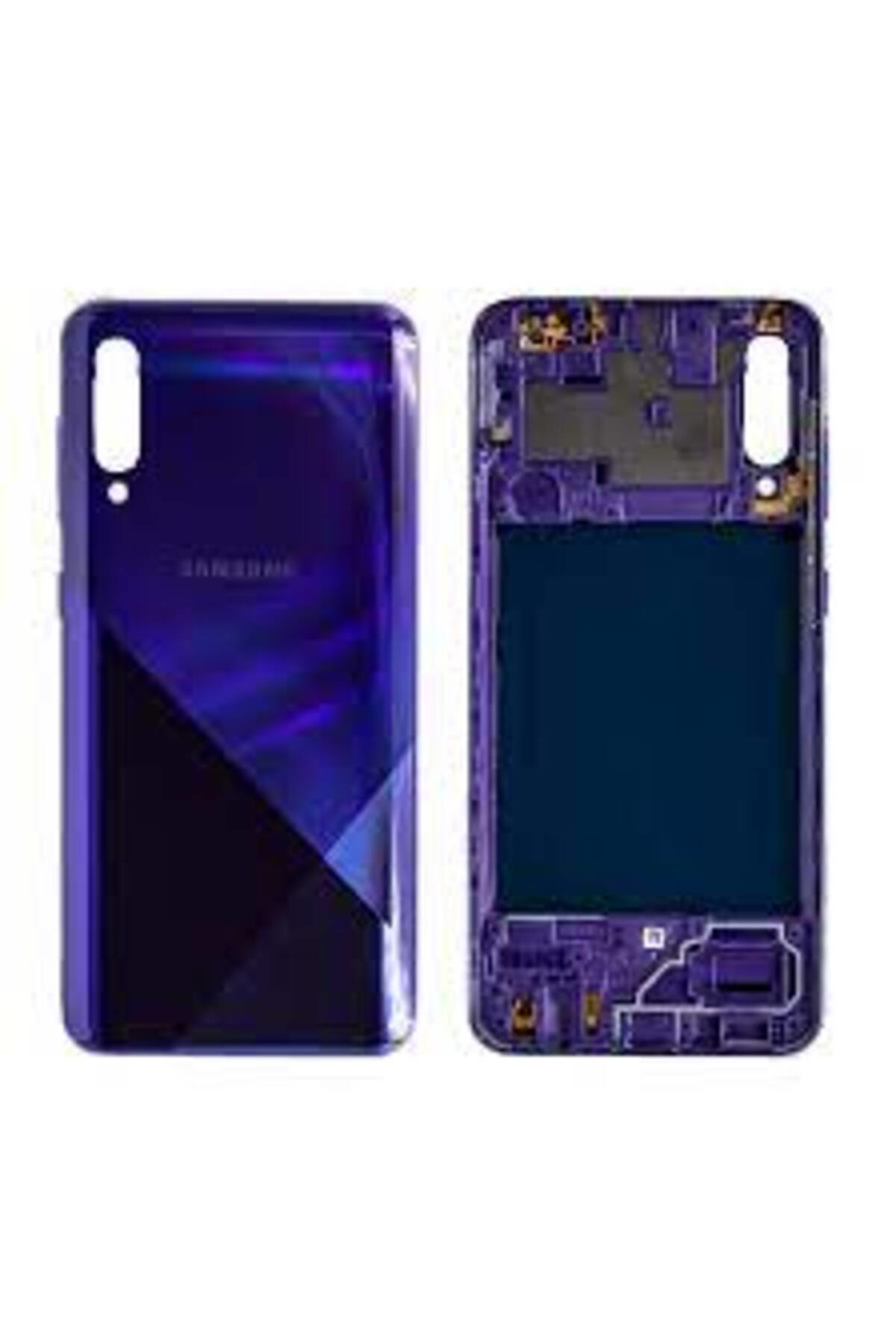 Samsung Galaxy A30s Logolu Kasa Kapak - Yan Tuşlar Dahil Sm-a307f A30s Eflatun