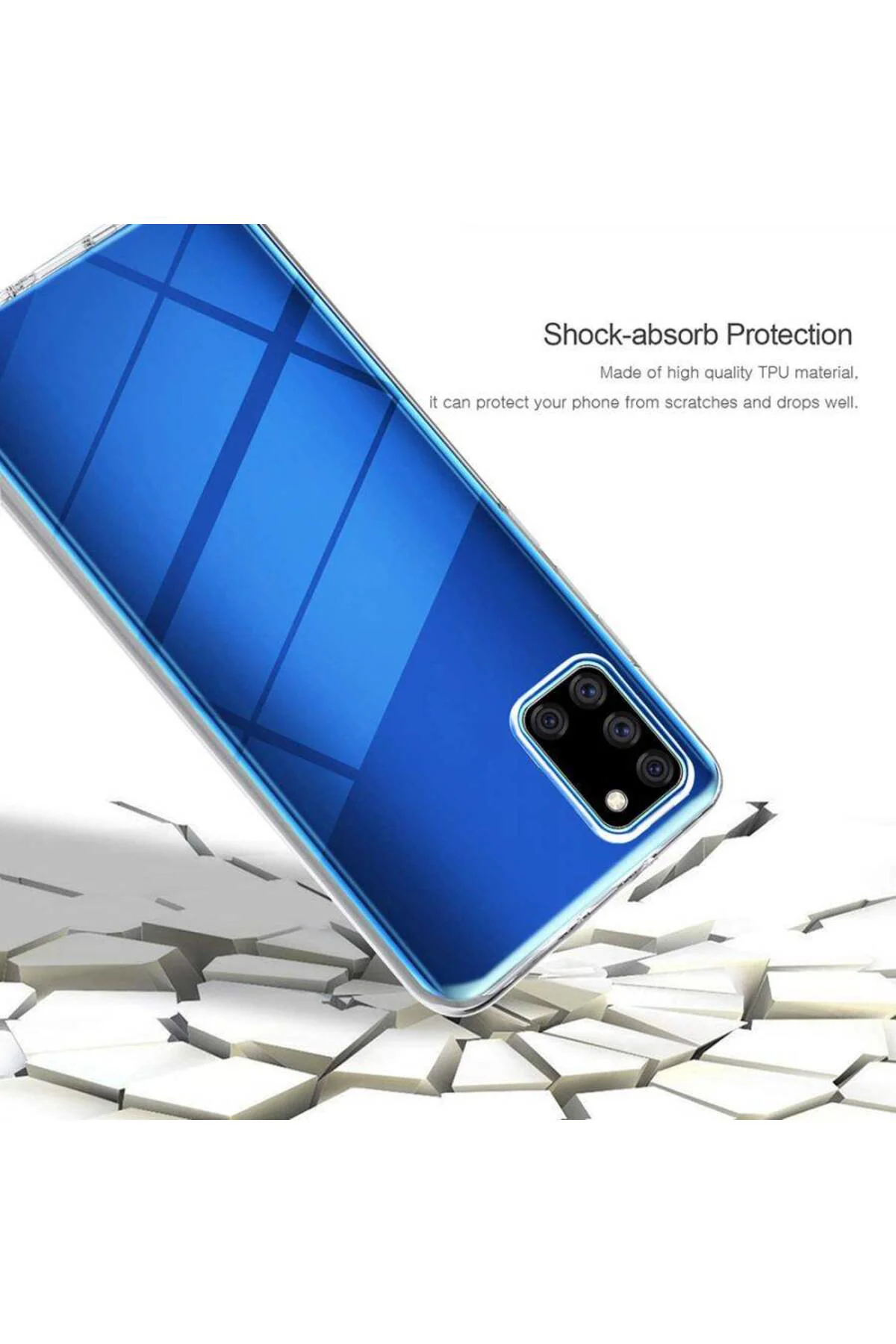 Samsung Galaxy A31 Çift Taraflı Silikon Kılıf Şeffaf