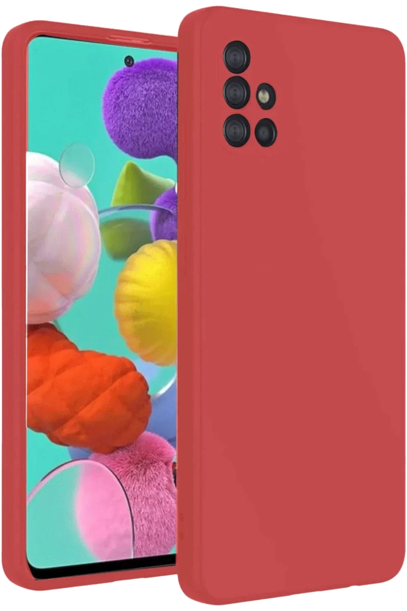Samsung Galaxy A31 Kılıf Nano içi Kadife Silikon - Kiremit