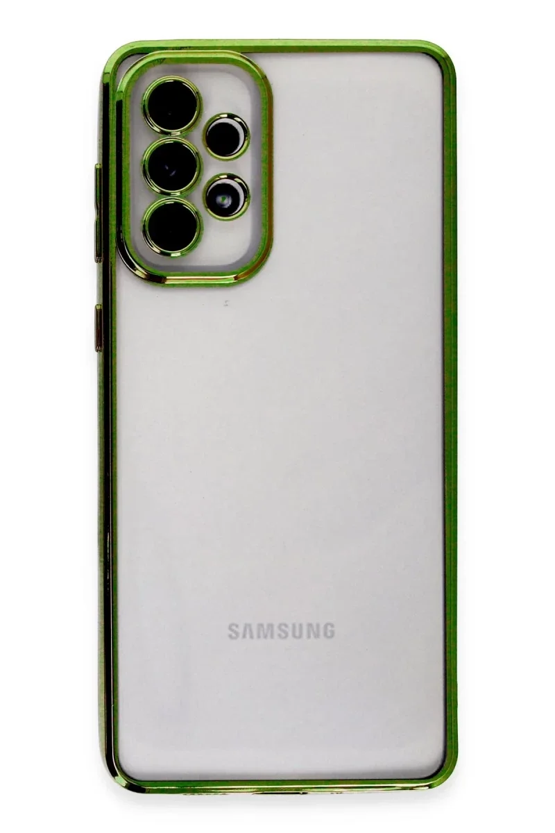 Samsung Galaxy A33 5G Kılıf Razer Lensli Silikon - Yeşil