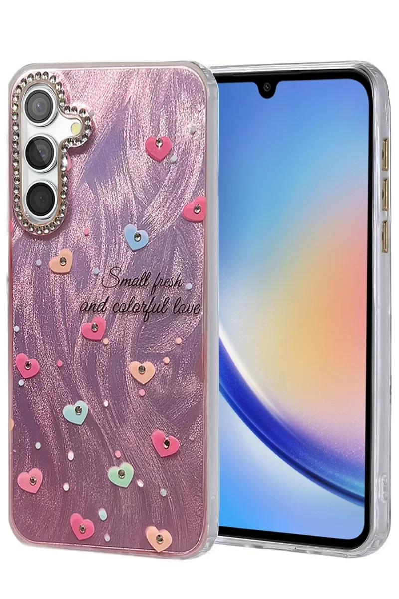 Samsung Galaxy A34 5G Kılıf Blade Aynalı Desenli Kapak - Desen 8 Samsung Galaxy A34 5G Kılıf Blade Aynalı Desenli Kapak - Desen 8