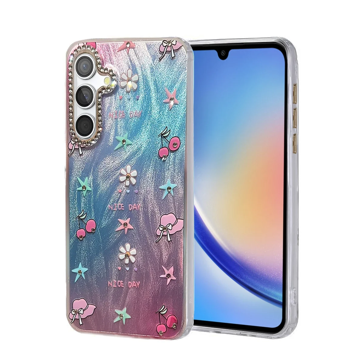 Samsung Galaxy A34 5g Kılıf Blade Aynalı Desenli Kapak - Desen 4 Samsung Galaxy A34 5g Kılıf Blade Aynalı Desenli Kapak - Desen 4