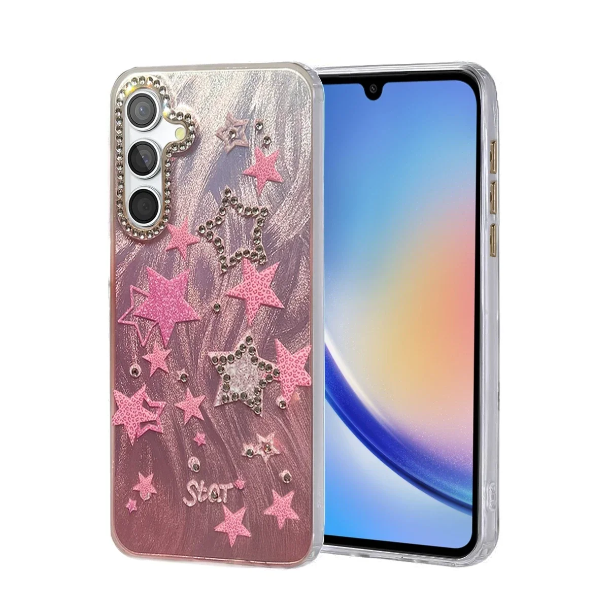 Samsung Galaxy A34 5G Kılıf Blade Aynalı Desenli Kapak - Desen 7 Samsung Galaxy A34 5G Kılıf Blade Aynalı Desenli Kapak - Desen 7