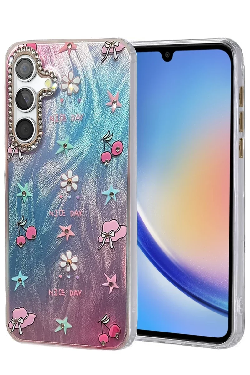 Samsung Galaxy A34 5G Kılıf Blade Aynalı Desenli Kapak - Desen 4 Fiyatı, Yorumları ve Özellikleri