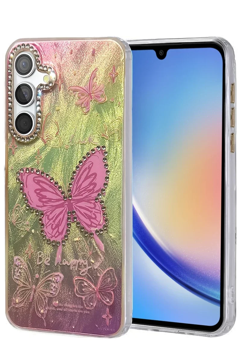 Samsung Galaxy A34 5G Kılıf Blade Aynalı Desenli Kapak - Desen 5 Samsung Galaxy A34 5G Kılıf Blade Aynalı Desenli Kapak - Desen 5