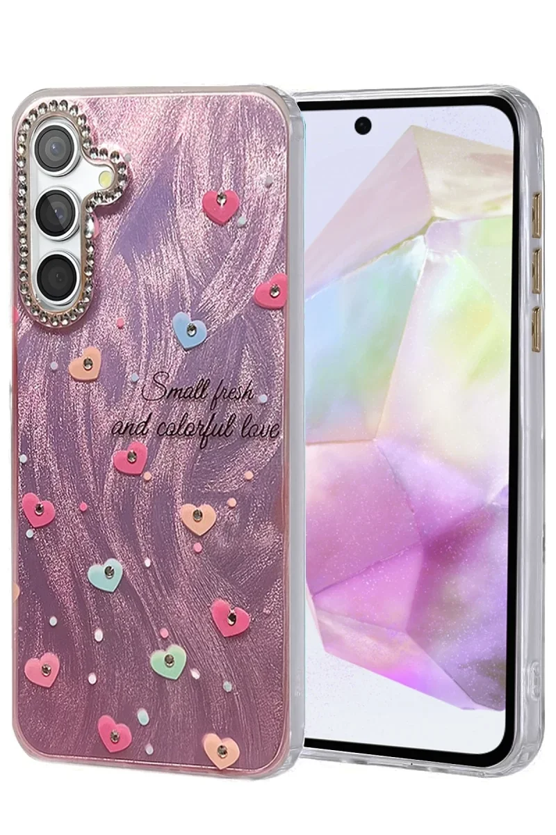 Samsung Galaxy A35 5G Kılıf Blade Aynalı Desenli Kapak - Desen 8 Samsung Galaxy A35 5G Kılıf Blade Aynalı Desenli Kapak - Desen 8