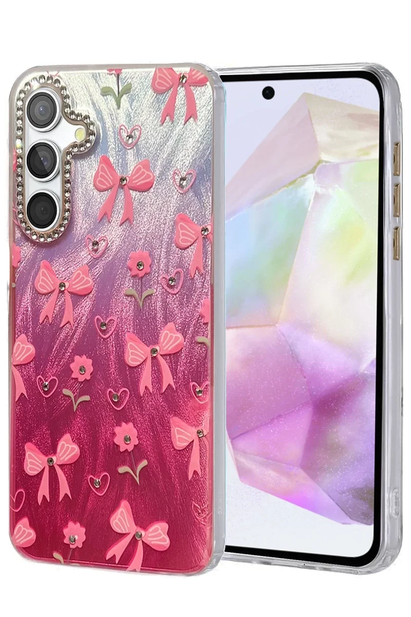 Samsung Galaxy A35 5G Kılıf Blade Aynalı Desenli Kapak - Desen 3 Samsung Galaxy A35 5G Kılıf Blade Aynalı Desenli Kapak - Desen 3