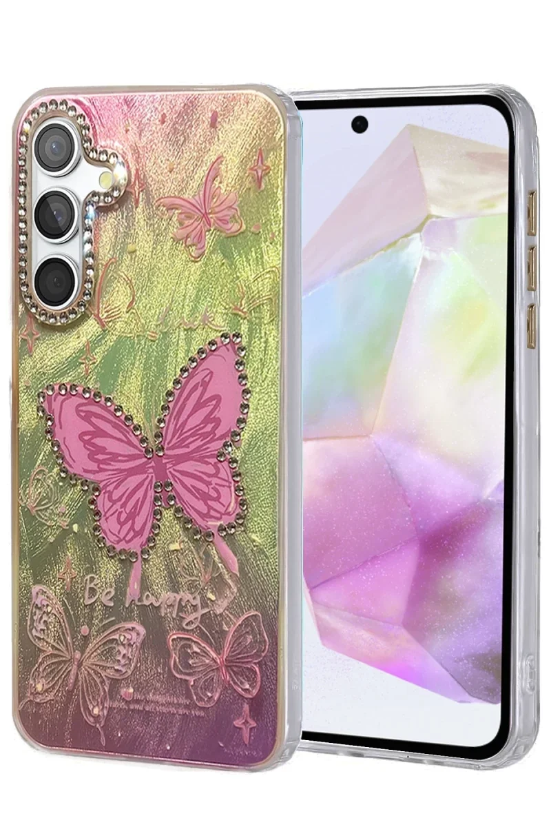 Samsung Galaxy A35 5G Kılıf Blade Aynalı Desenli Kapak - Desen 5 Samsung Galaxy A35 5G Kılıf Blade Aynalı Desenli Kapak - Desen 5