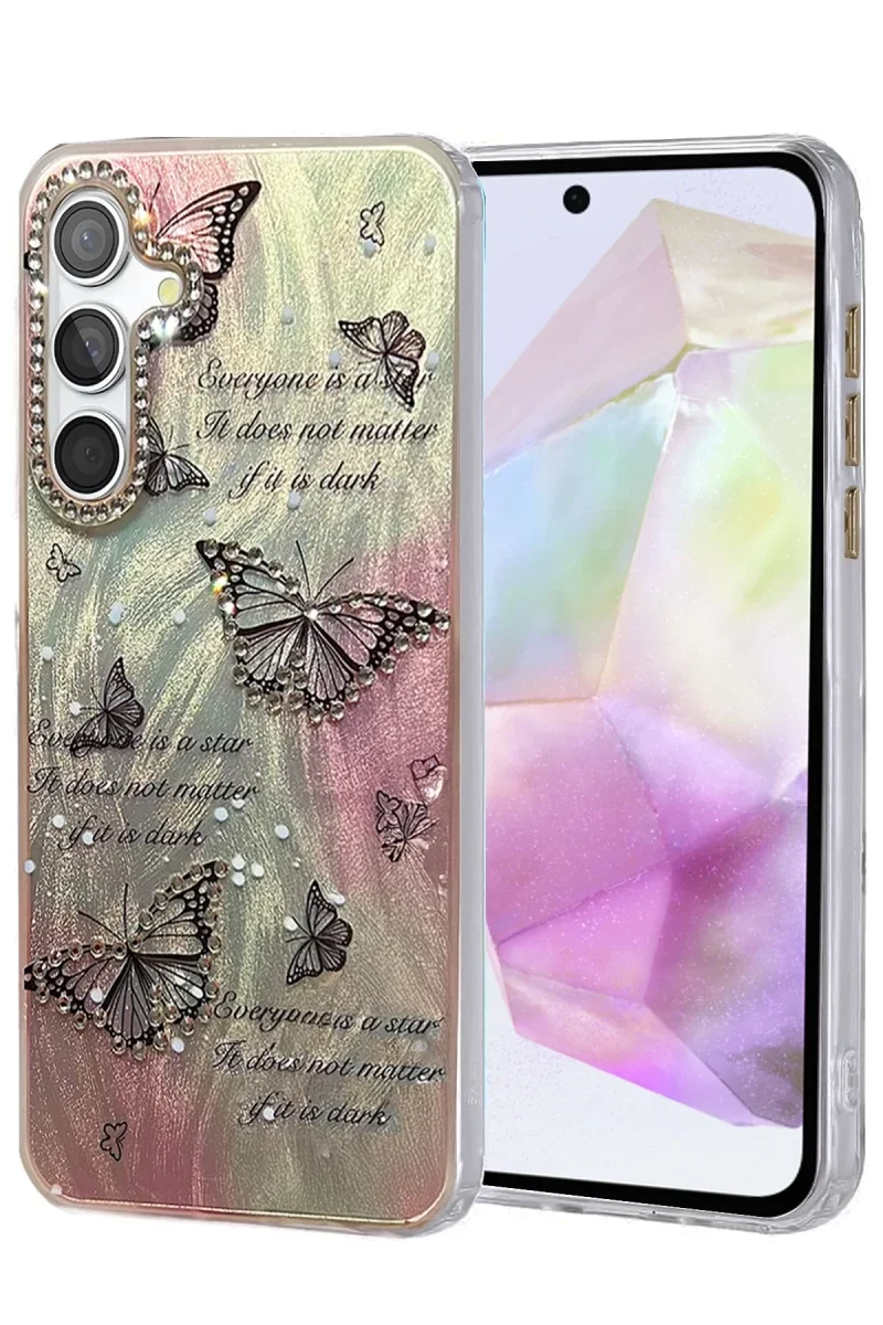 Samsung Galaxy A35 5G Kılıf Blade Aynalı Desenli Kapak - Desen 6 Samsung Galaxy A35 5G Kılıf Blade Aynalı Desenli Kapak - Desen 6