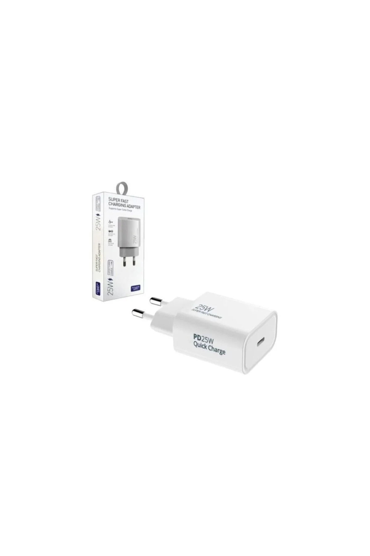 Samsung Galaxy A35 5G İle Uyumlu 25W PD Type-C 3A Süper Turbo Hızlı Şarj Adaptörü