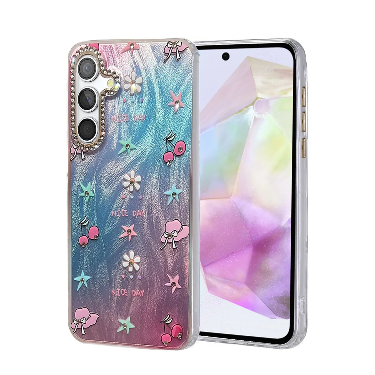 Samsung Galaxy A35 5g Kılıf Blade Aynalı Desenli Kapak - Desen 4 Samsung Galaxy A35 5g Kılıf Blade Aynalı Desenli Kapak - Desen 4