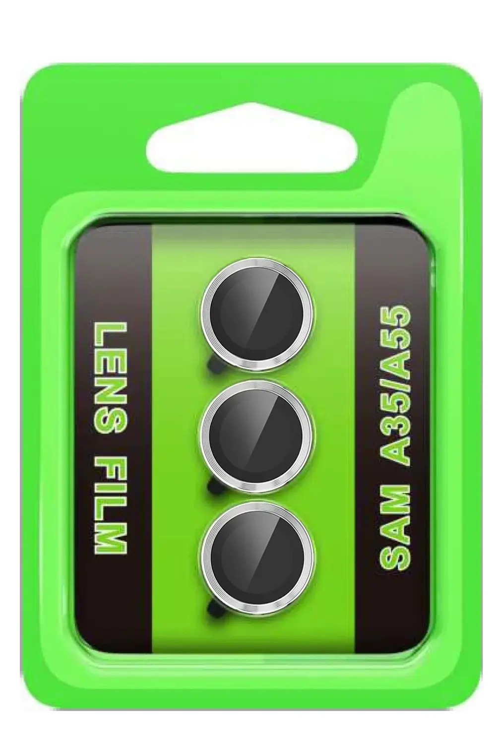 Samsung Galaxy A35 5G Raze Metal Kamera Lens - Gümüş-(5796)