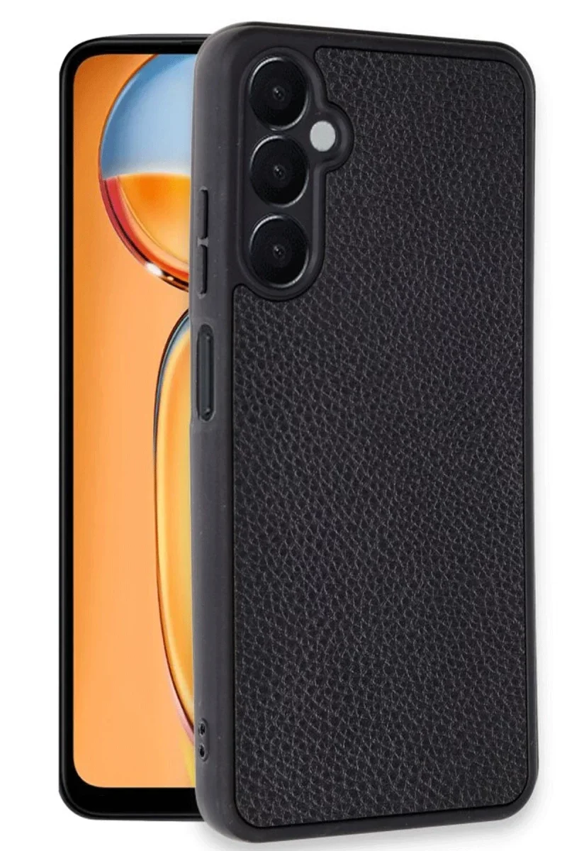 Samsung Galaxy A36 Kılıf Aras Deri Kapak - Siyah Samsung Galaxy A36 Kılıf Aras Deri Kapak - Siyah