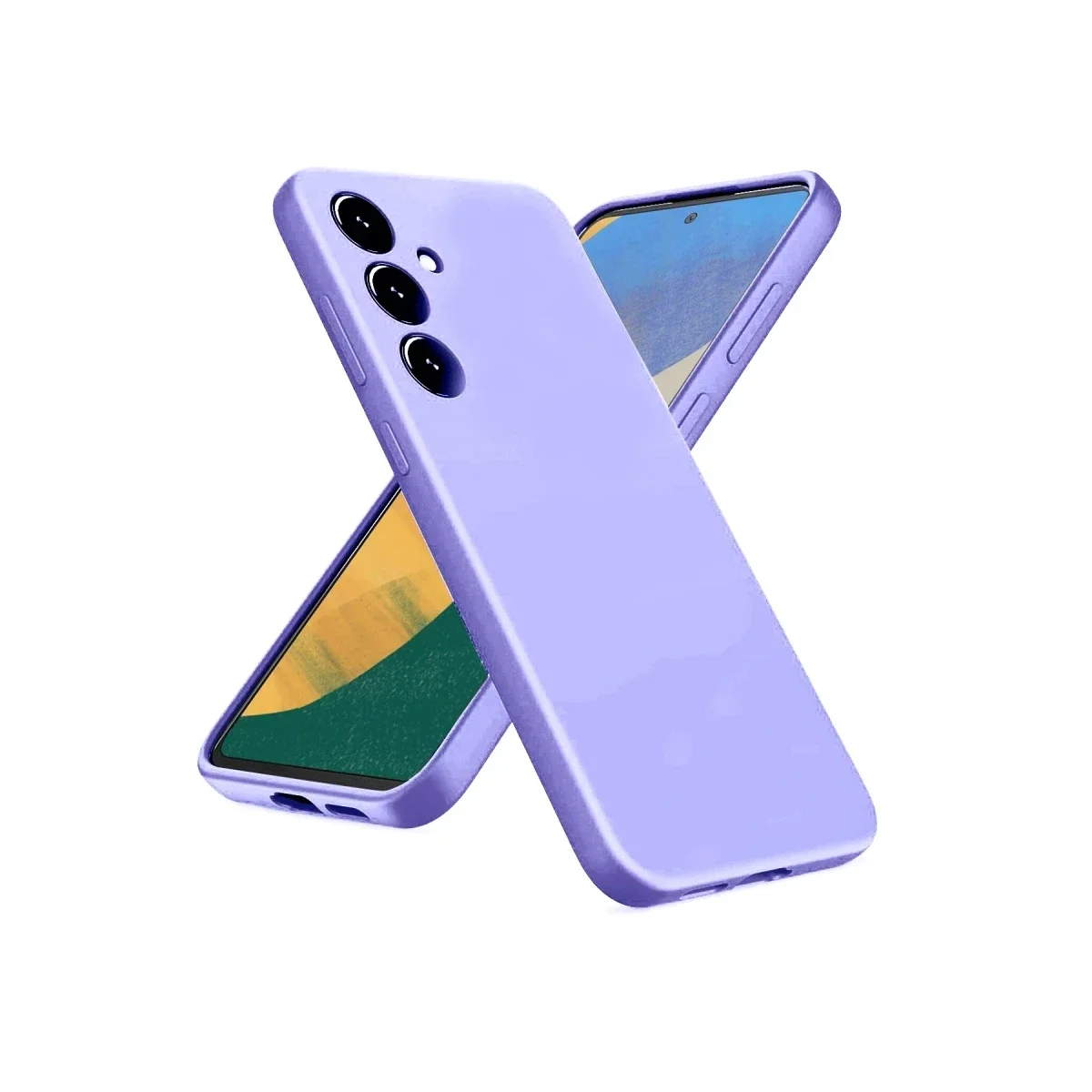 Samsung Galaxy A36 Kılıf Nano içi Kadife Silikon - Lila