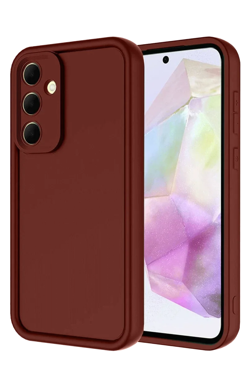Samsung Galaxy A36 Kılıf Viera Silikon - Bordo