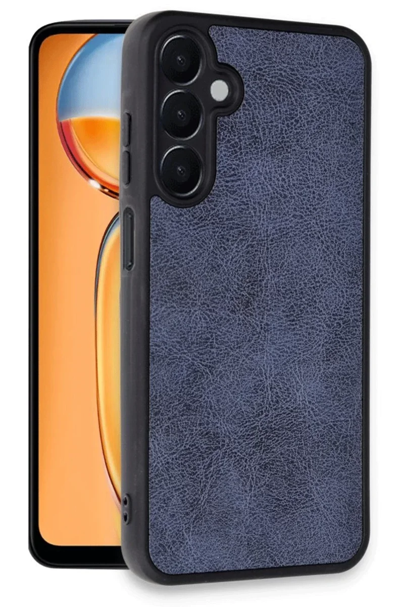 Samsung Galaxy A36 Kılıf Aras Deri Kapak - Lacivert