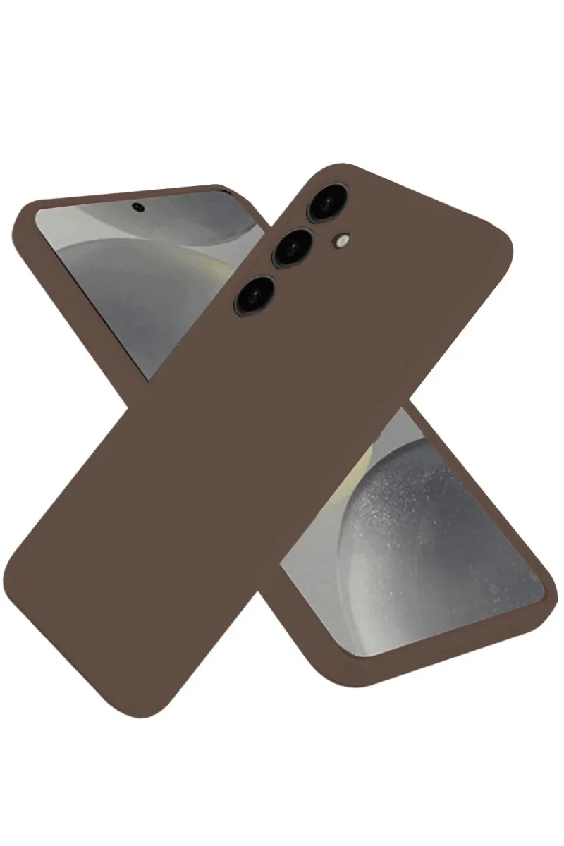 Samsung Galaxy A36 Kılıf First Silikon - Kahverengi Samsung Galaxy A36 Kılıf First Silikon - Kahverengi