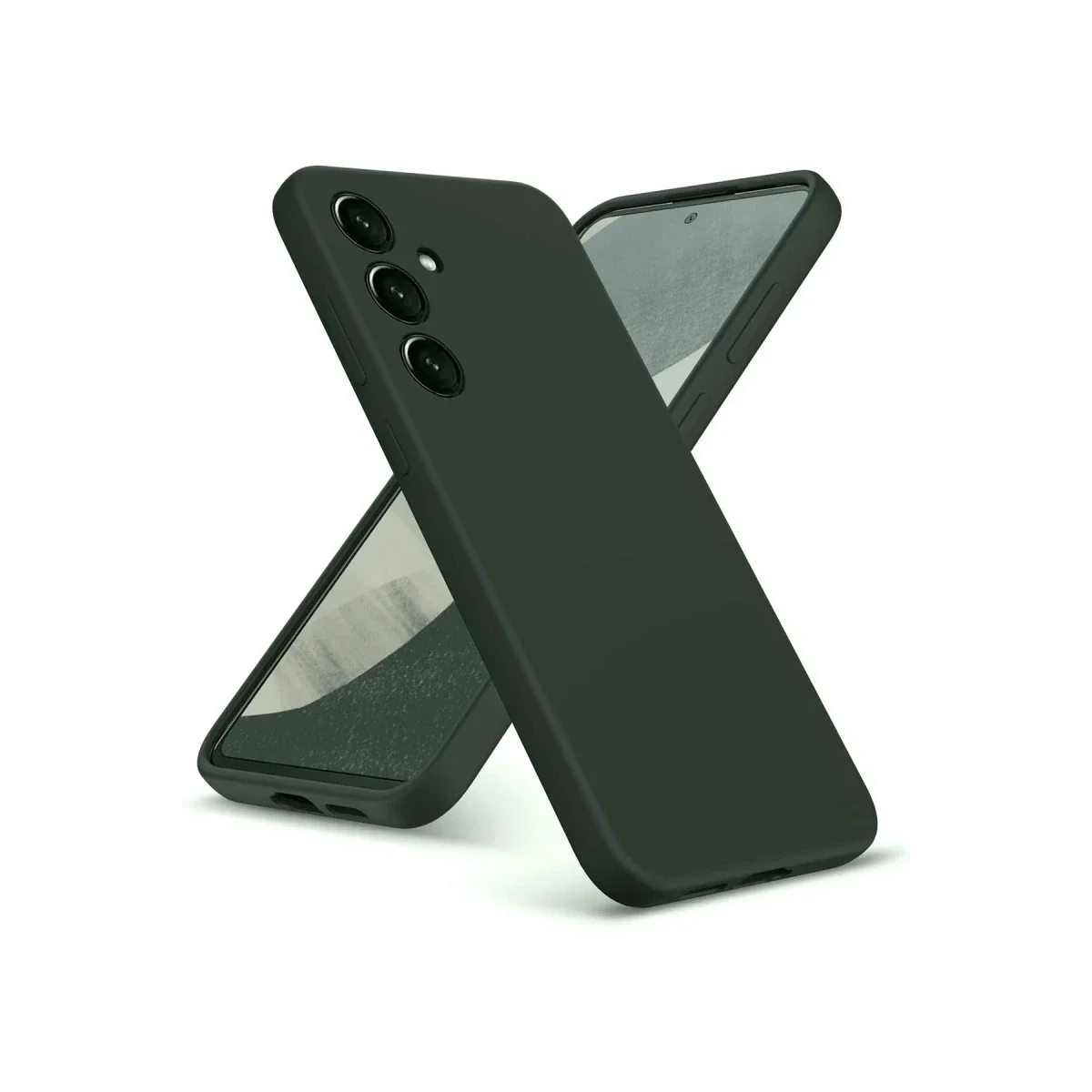 Samsung Galaxy A36 Kılıf Nano içi Kadife Silikon - Koyu Yeşil Samsung Galaxy A36 Kılıf Nano içi Kadife Silikon - Koyu Yeşil