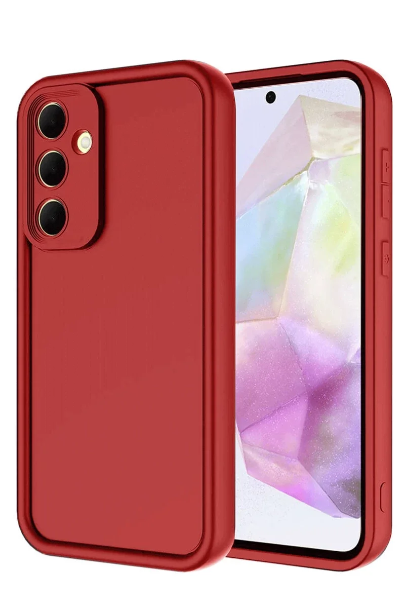 Samsung Galaxy A36 Kılıf Viera Silikon - Kırmızı Samsung Galaxy A36 Kılıf Viera Silikon - Kırmızı