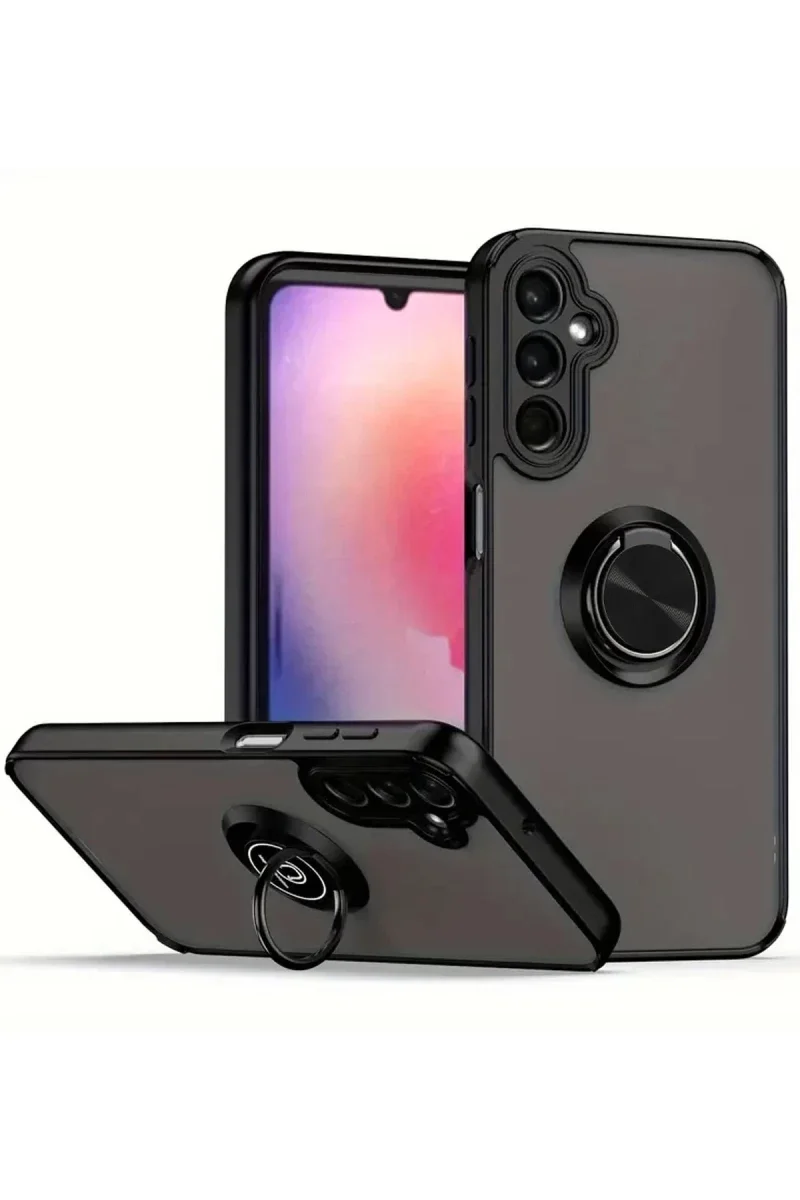 Samsung Galaxy A36 Kılıf Montreal Yüzüklü Silikon Kapak - Siyah Fiyatı, Yorumları ve Özellikleri