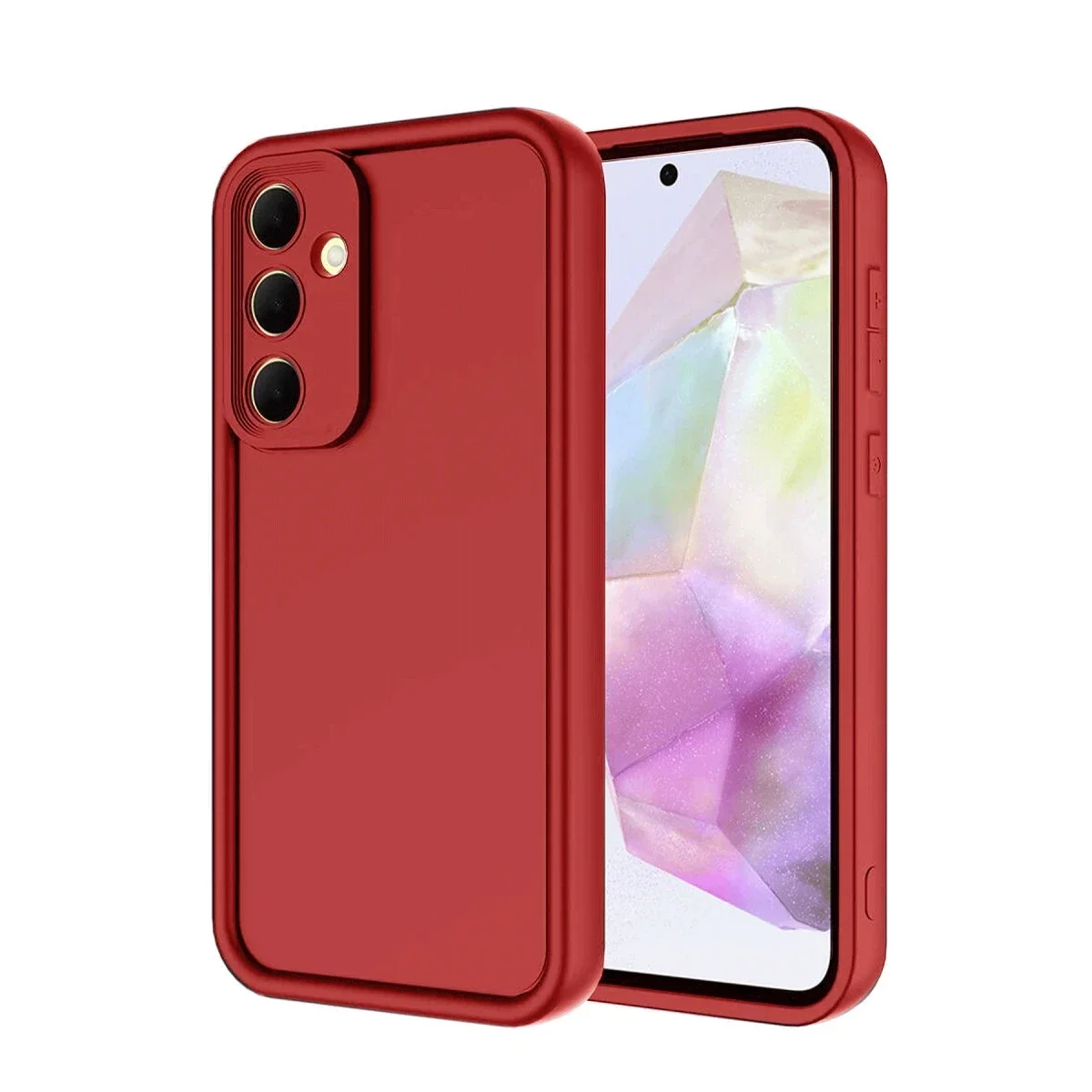 Samsung Galaxy A36 Kılıf Viera Silikon - Kırmızı Samsung Galaxy A36 Kılıf Viera Silikon - Kırmızı