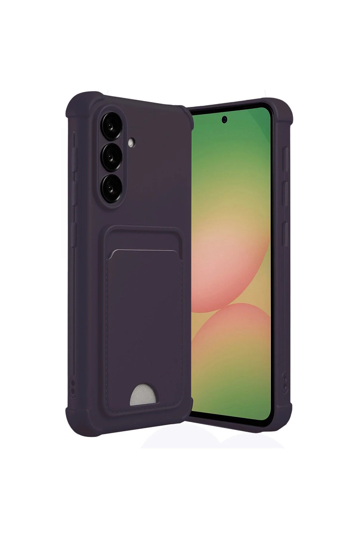 Samsung Galaxy A36 Kılıf Kelvin Kartvizitli Silikon - Derin Mor Samsung Galaxy A36 Kılıf Kelvin Kartvizitli Silikon - Derin Mor