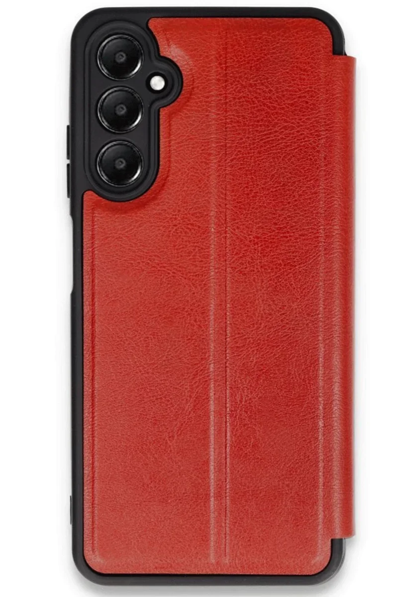 Samsung Galaxy A36 Kılıf Flip Cover - Kırmızı Samsung Galaxy A36 Kılıf Flip Cover - Kırmızı
