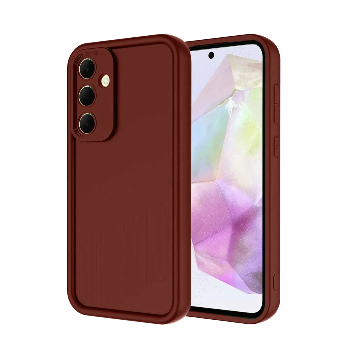 Samsung Galaxy A36 Kılıf Viera Silikon - Bordo