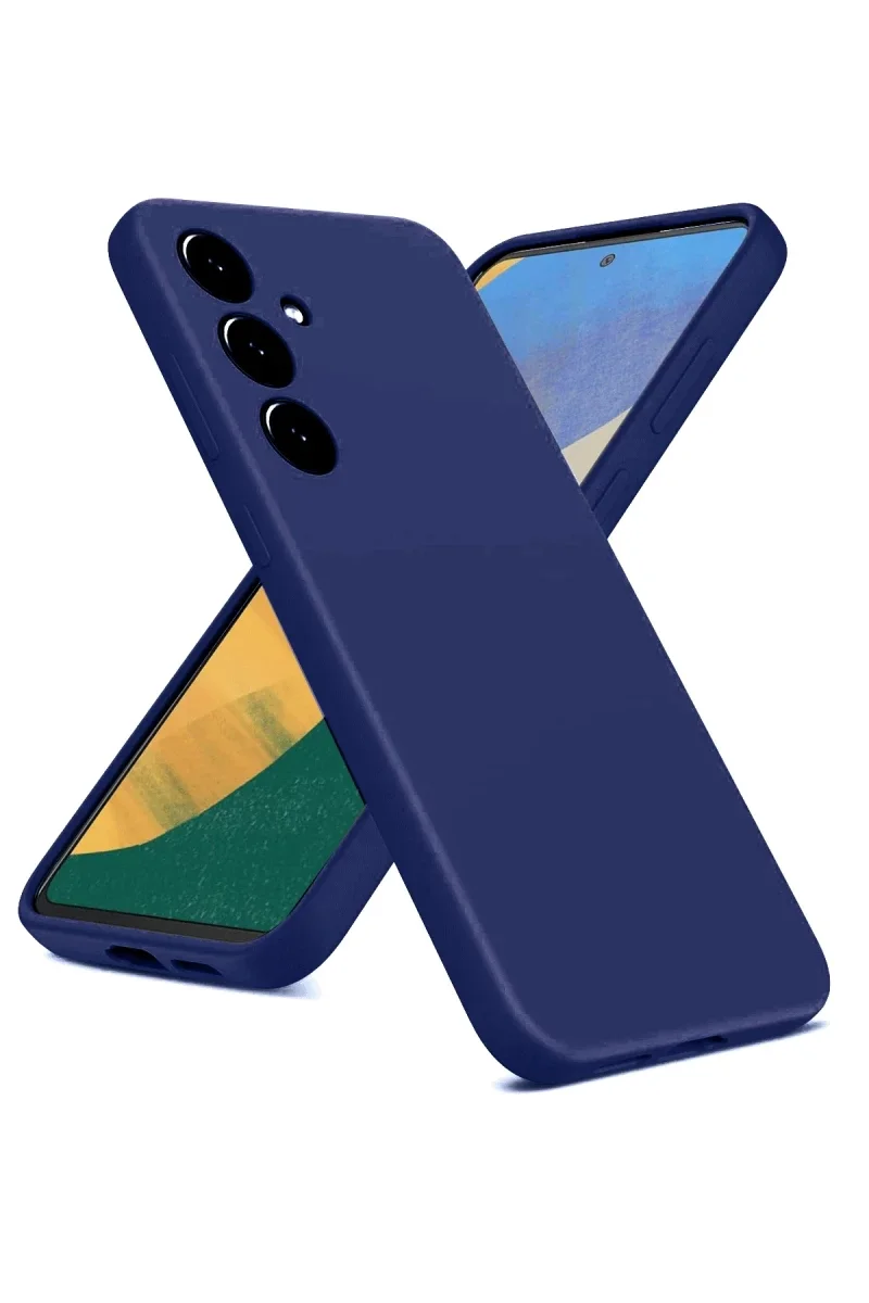 Samsung Galaxy A36 Kılıf Nano içi Kadife Silikon - Lacivert Samsung Galaxy A36 Kılıf Nano içi Kadife Silikon - Lacivert