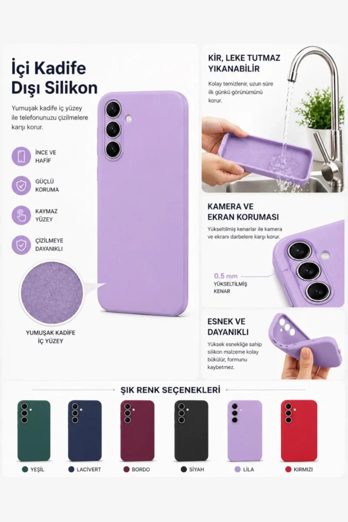 Samsung Galaxy A36 Liquit Lansman Silikon Lacivert Samsung Galaxy A36 Liquit Lansman Silikon Lacivert