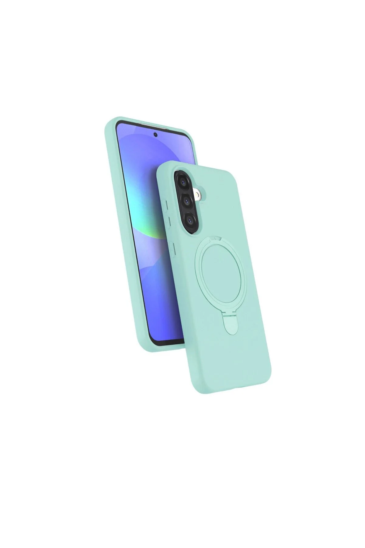 Samsung Galaxy A36 Regal Magsafe Standlı Kapak - Su Yeşili Samsung Galaxy A36 Regal Magsafe Standlı Kapak - Su Yeşili