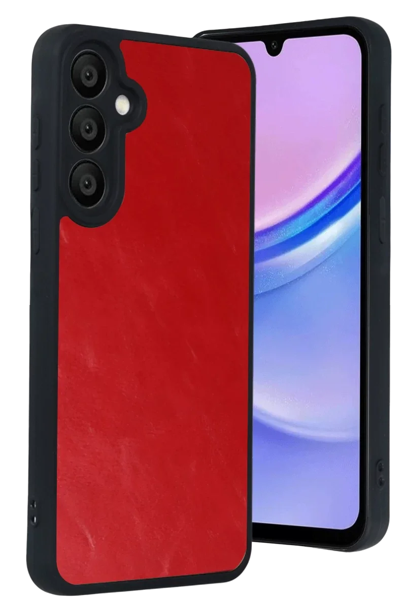 Samsung Galaxy A37 5G Aras Deri Kapak - Kırmızı Samsung Galaxy A37 5G Aras Deri Kapak - Kırmızı