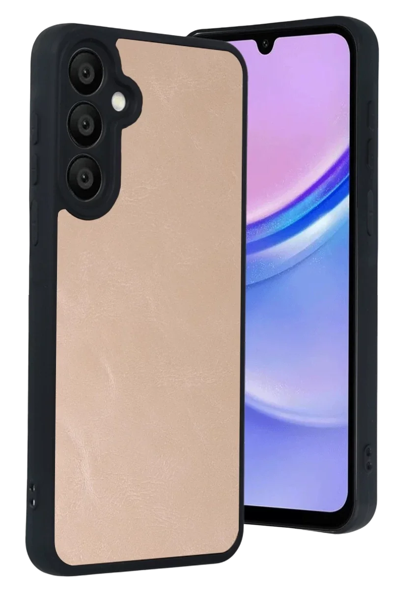 Samsung Galaxy A37 5G Aras Deri Kapak - Pudra Samsung Galaxy A37 5G Aras Deri Kapak - Pudra