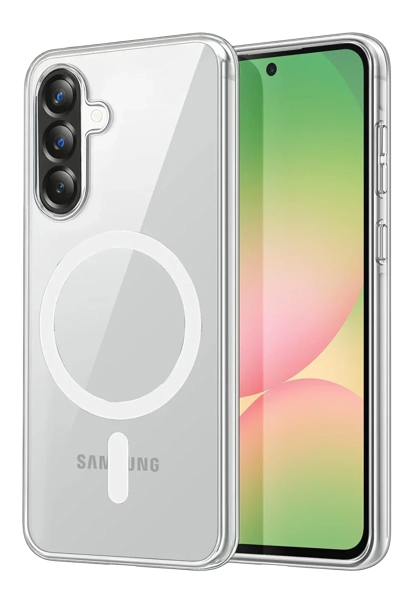 Samsung Galaxy A37 5G Combo Sert Şeffaf Magsafe Kapak - Şeffaf Samsung Galaxy A37 5G Combo Sert Şeffaf Magsafe Kapak - Şeffaf