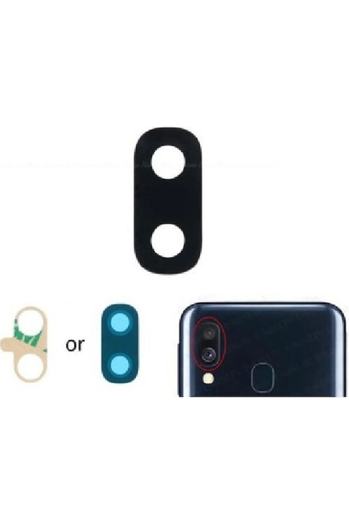 Samsung Galaxy A40 A405F İle Uyumlu Kamera Camı