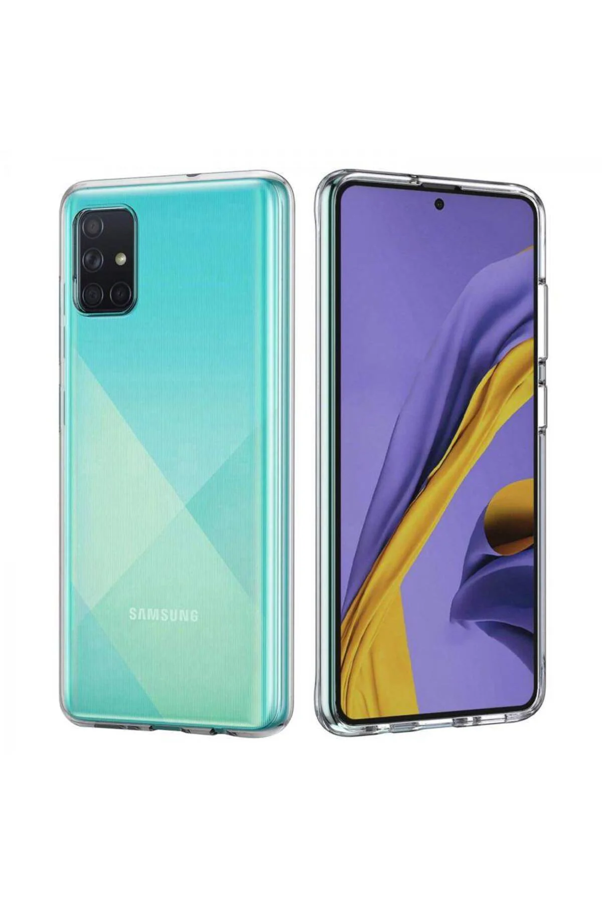 Samsung Galaxy A51 2.0 MM Korumalı Silikon Kılıf Şeffaf